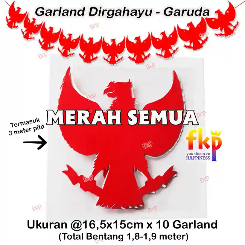Garland Garuda MERAH